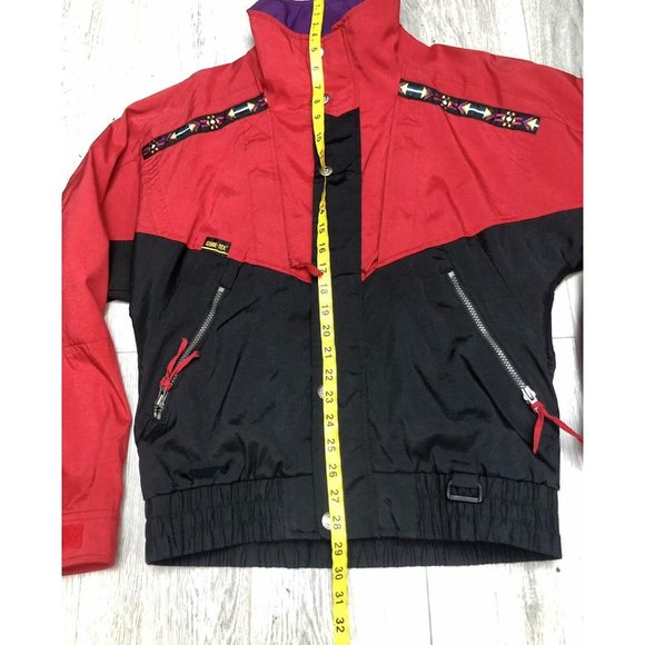 Vintage Alpine Design Jacket Gore Tex Full Zip Color Blocked Women’s Size Small - Picture 8 of 8